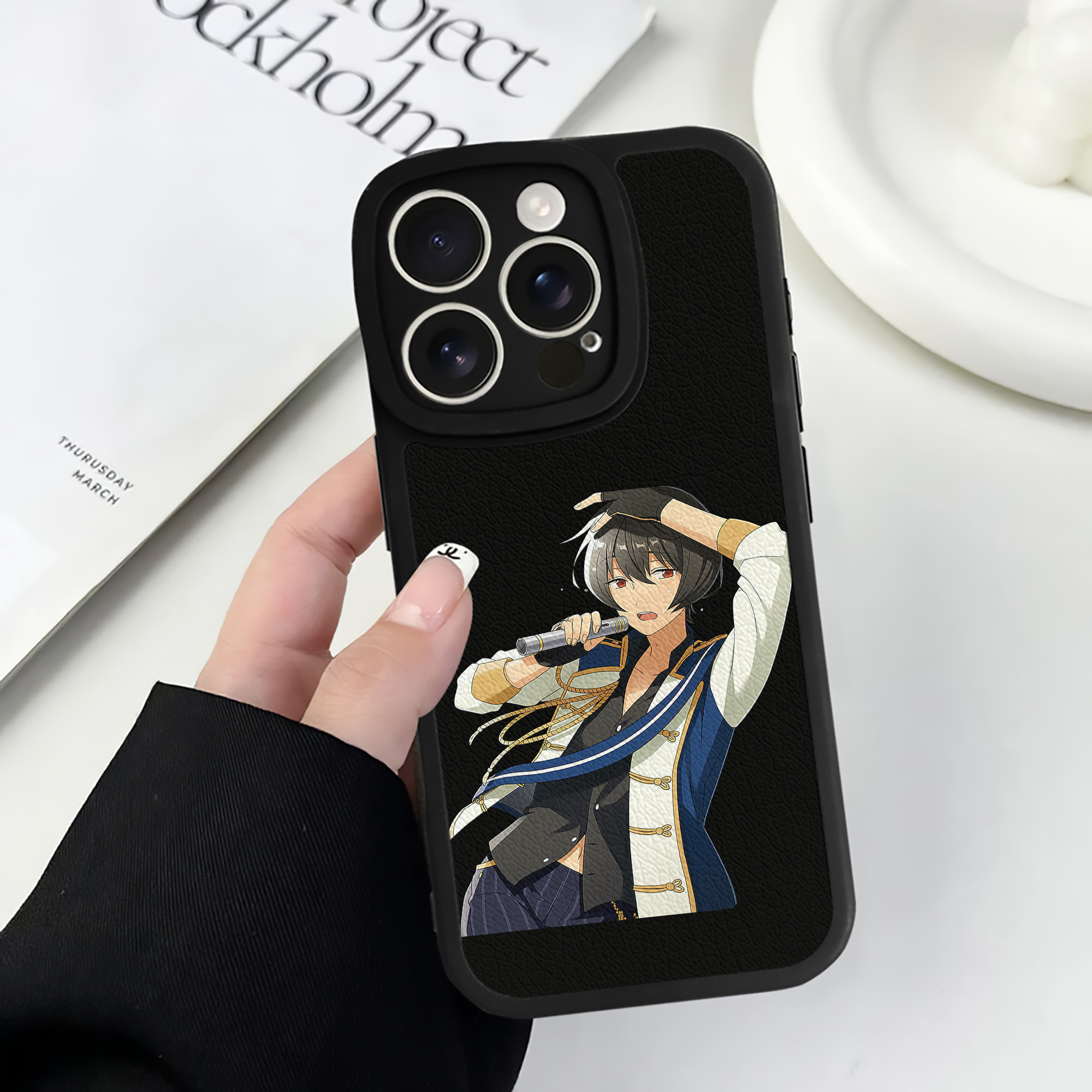 （画像用） あんさんぶるスターズ! Ensemble Stars 【iPhone 16シリーズ対応】シリコンスマホケース（レザー調） 材質：シリコン